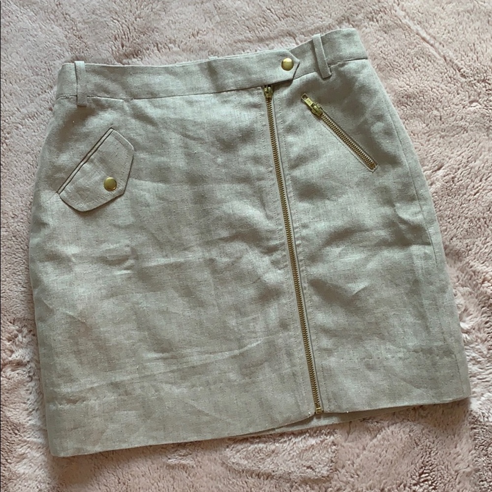 J. Crew Line Mini Skirt